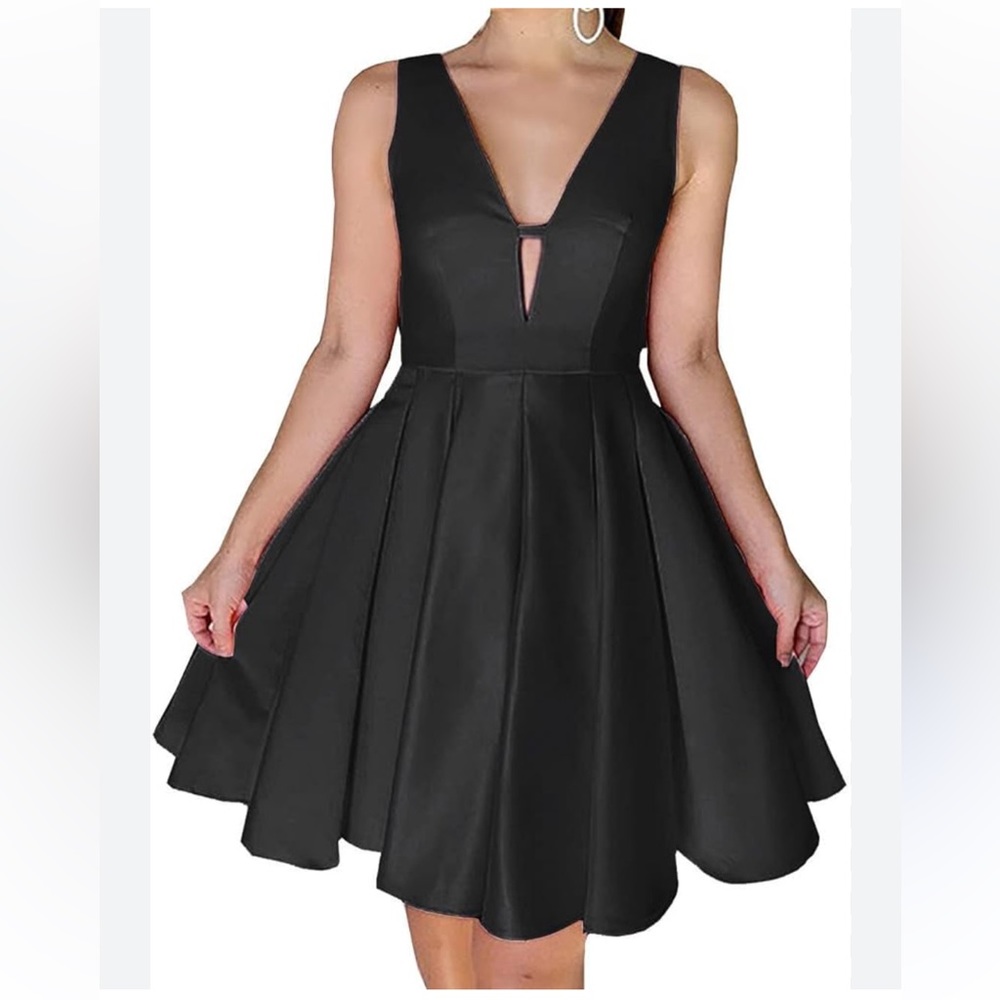 Witness of Love Black Mini Dress - Size 10